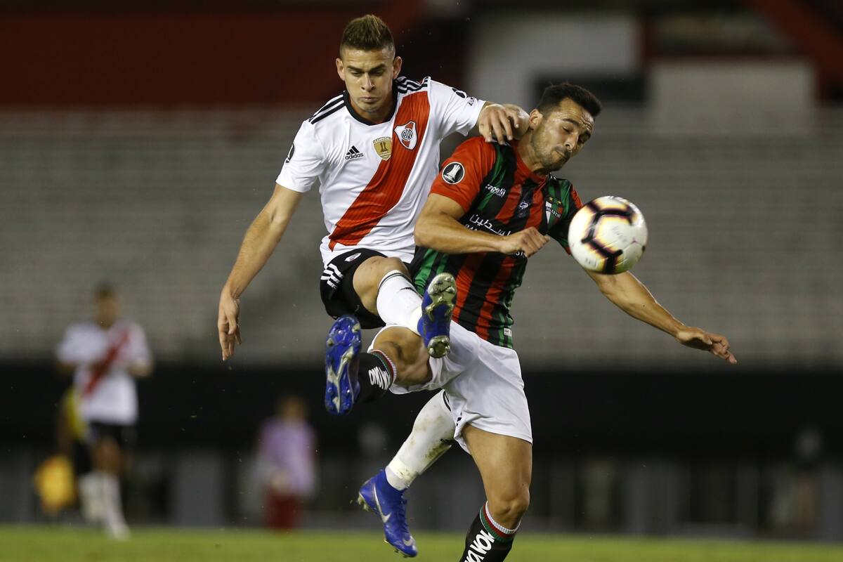 Ante Palestino, Borré llegó a seis partidos sin marcar para River