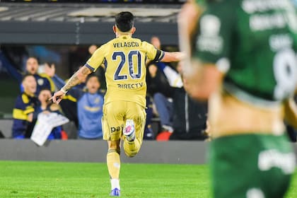 Ante Sarmiento, por la Copa Argentina, Velasco marcó su cuarto gol en Boca; hoy suma seis en 48 partidos