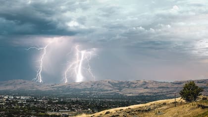 Ante una tormenta eléctrica, los CDC recomiendan mantenerse alejado de árboles, cuerpos de agua y espacios abiertos