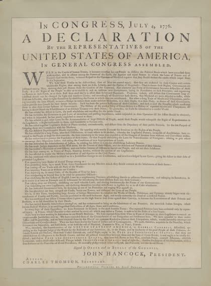 Antes de convertirse en una reliquia nacional, la Declaración de Independencia fue una hoja impresa destinada a circular, ser leída en voz alta y poner en movimiento una noticia histórica