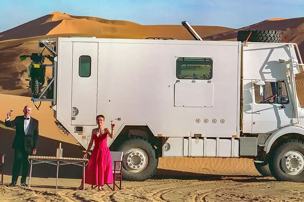 Antes de descubrir la Argentina, Richard Desomme y Catherine Kosch vivieron mil aventuras. La más desafiante, según ellos, fue cruzar el desierto del Sahara en su casa rodante