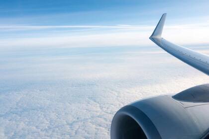 Antes de despegar, este pasajero quiso ir al toilette pero se encontró con un tobogán