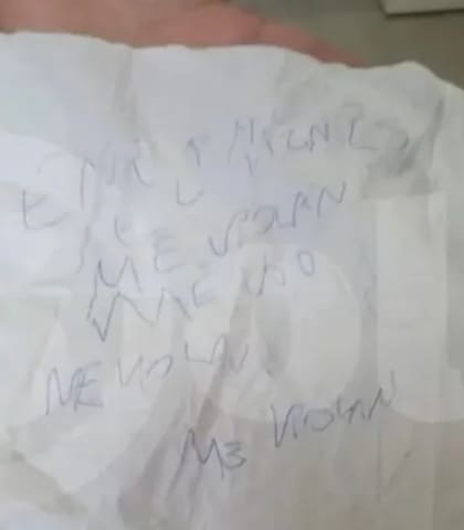Antes de fallecer, Evelyn denunció en una servilleta que un enfermero la violaba.
