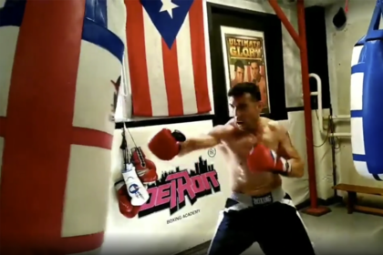 Antes de la pandemia, Sergio "Maravilla" Martínez ya estaba entrenando en un gimnasio