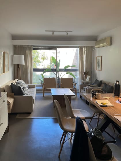 ANTES: El ambiente principal reunía living y comedor, y estaba separado de la cocina