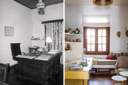 ANTES: Estos ambientes tenían piso de parquet, cielos rasos y aberturas de madera. DESPUÉS: Las ventanas se reemplazaron por antiguos ventanales de madera maciza.
