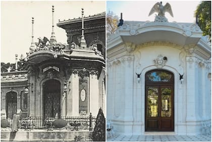 Antes y después del edificio: a lo largo de los años sufrió varias modificaciones, pero conserva gran parte de su estructura original.