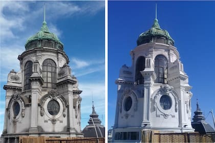 Antes y después del ExBanco Argentino Uruguayo, que marca el inicio de Diagonal Norte