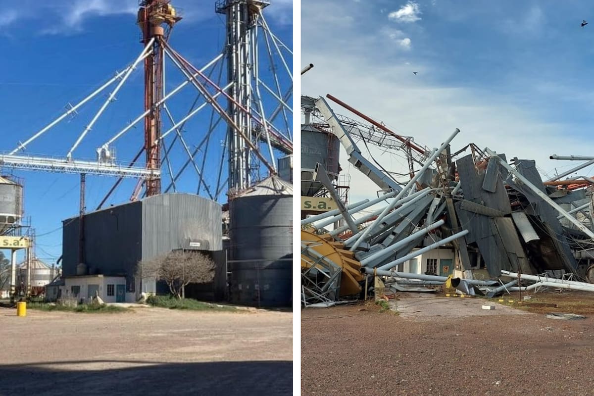 Antes y después en la firma que sufrió el impacto del temporal