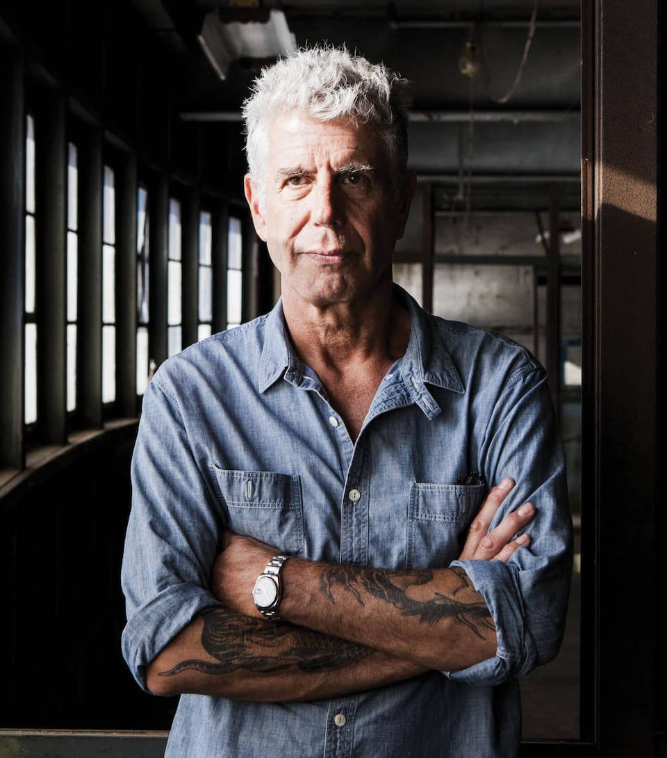 Anthony Bourdain, en Nueva York. El chef, autor del best seller "Kitchen Confidetial", murió en 2018, a los 61 años.