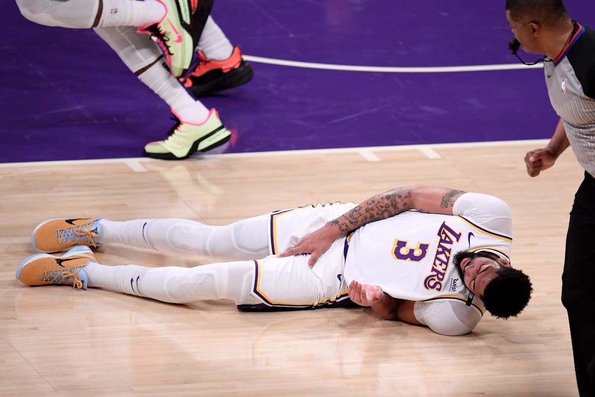 Anthony Davis lleva 50 lesiones en toda su carrera y en esta temporada estuvo 47 partidos afuera de los Lakers