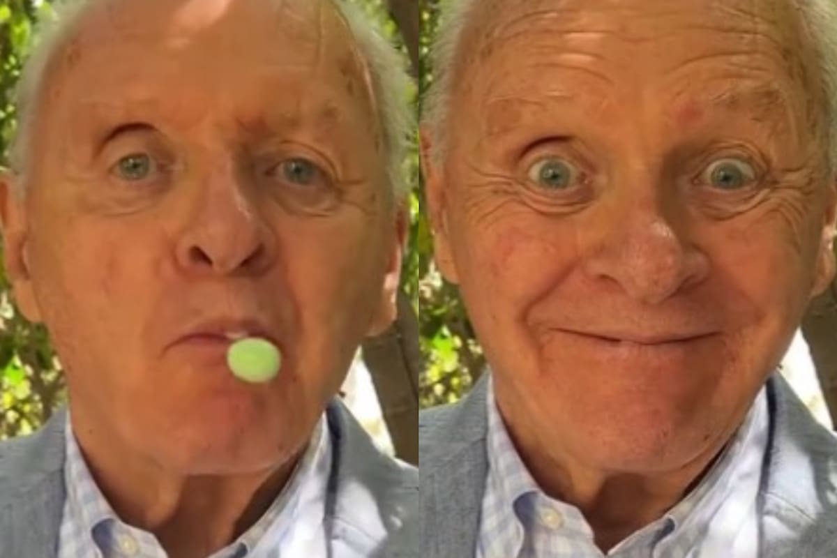 Anthony Hopkins compartió un hilarante video por la celebración de las Pascuas
