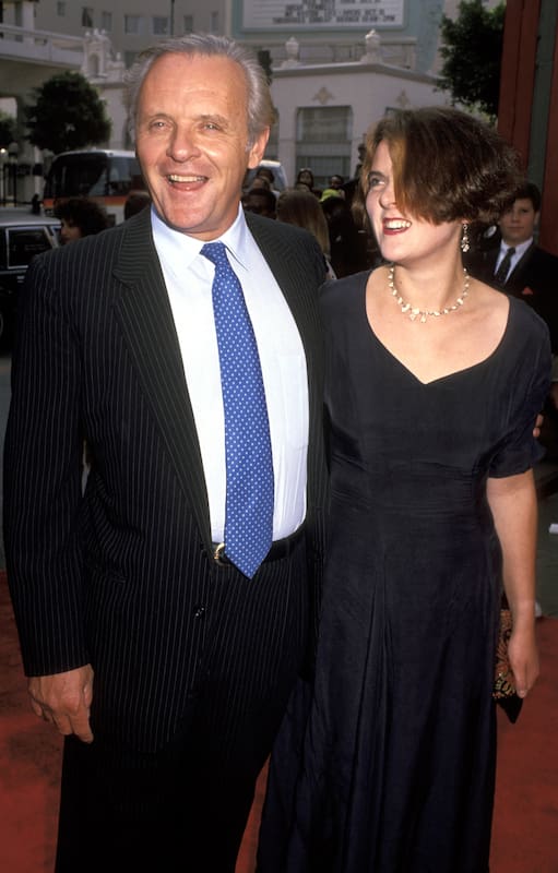 Anthony Hopkins y Abigail Hopkins, en una de las pocas fotos que tienen juntos