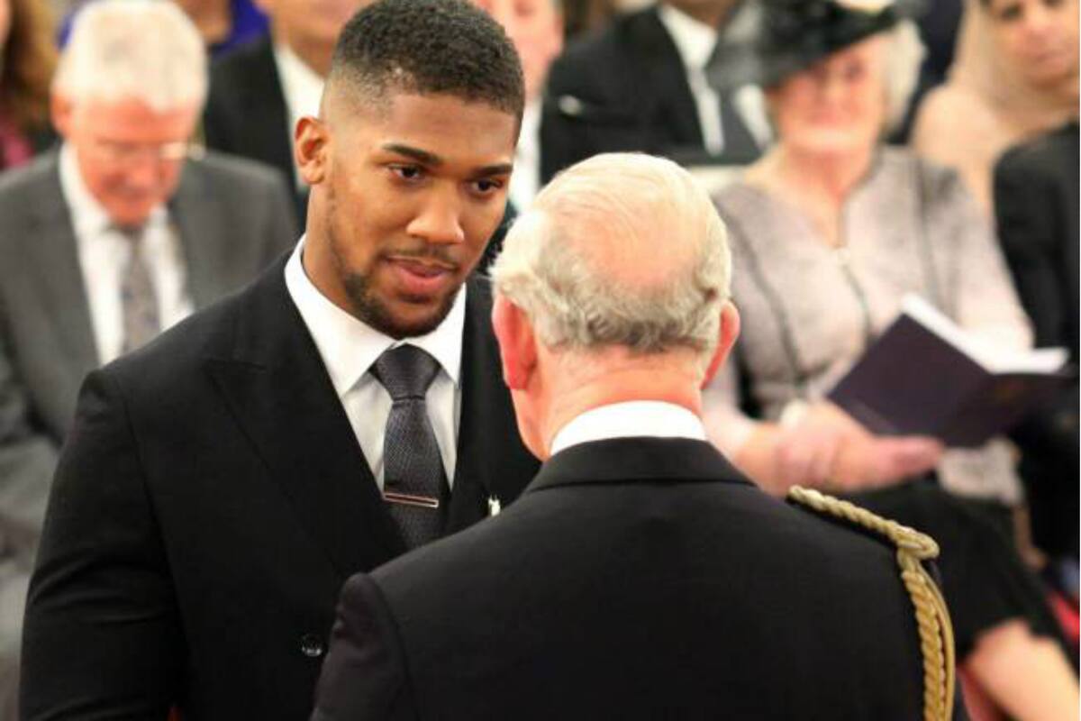 Anthony Joshua y el saludo con el príncipe Carlos: fue el 9 de marzo