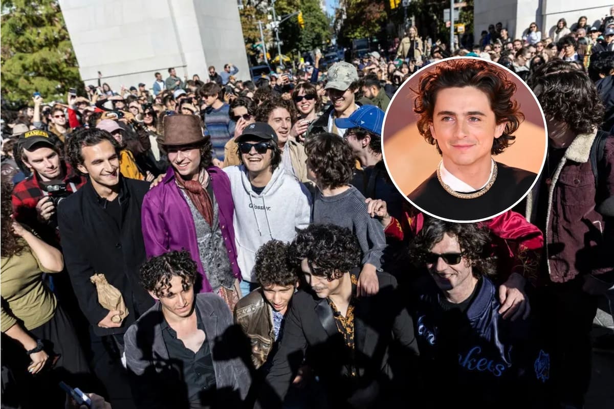 Anthony Po llevó a cabo un concurso de imitadores del actor Timothée Chalamet en Nueva York (Canva)