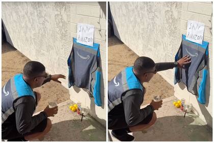 Anthony Vila, cubano residente en Florida, se volvió viral tras compartir en sus redes sociales un humorístico ritual en honor a “San Amazon"