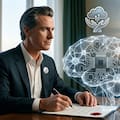 La ley sobre el uso de la IA que Newsom firmó en California