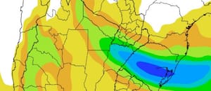 Anticipan pocas lluvias en gran parte del área agrícola, pero una región recibirá más de 100 mm