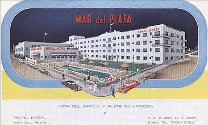 Antigua publicidad del antiguo hotel Royal