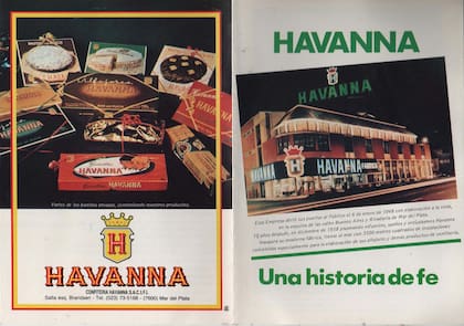 Antiguo folleto con los productos de la marca.