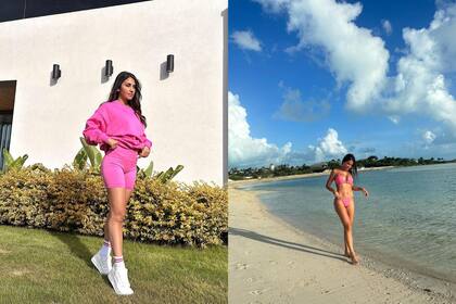 Anto Roccuzzo con otras prendas rosas