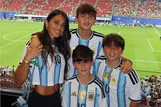 Anto Roccuzzo volvió a utilizar la camiseta que ya es cábala y le dejó un mensaje a Messi
