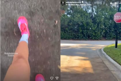 Anto Roccuzzo incorporó las caminatas al aire libre a su rutina (Foto: Instagram @antonelaroccuzzo)