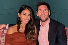 La remera viral de Antonela Roccuzzo con la cara de Lionel Messi y sus “ocho anillos”