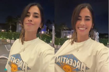 Anto Roccuzzo publicó un video bailando para celebrar el triunfo de la selección argentina (Foto: TikTok @antonelaroccuzzo)