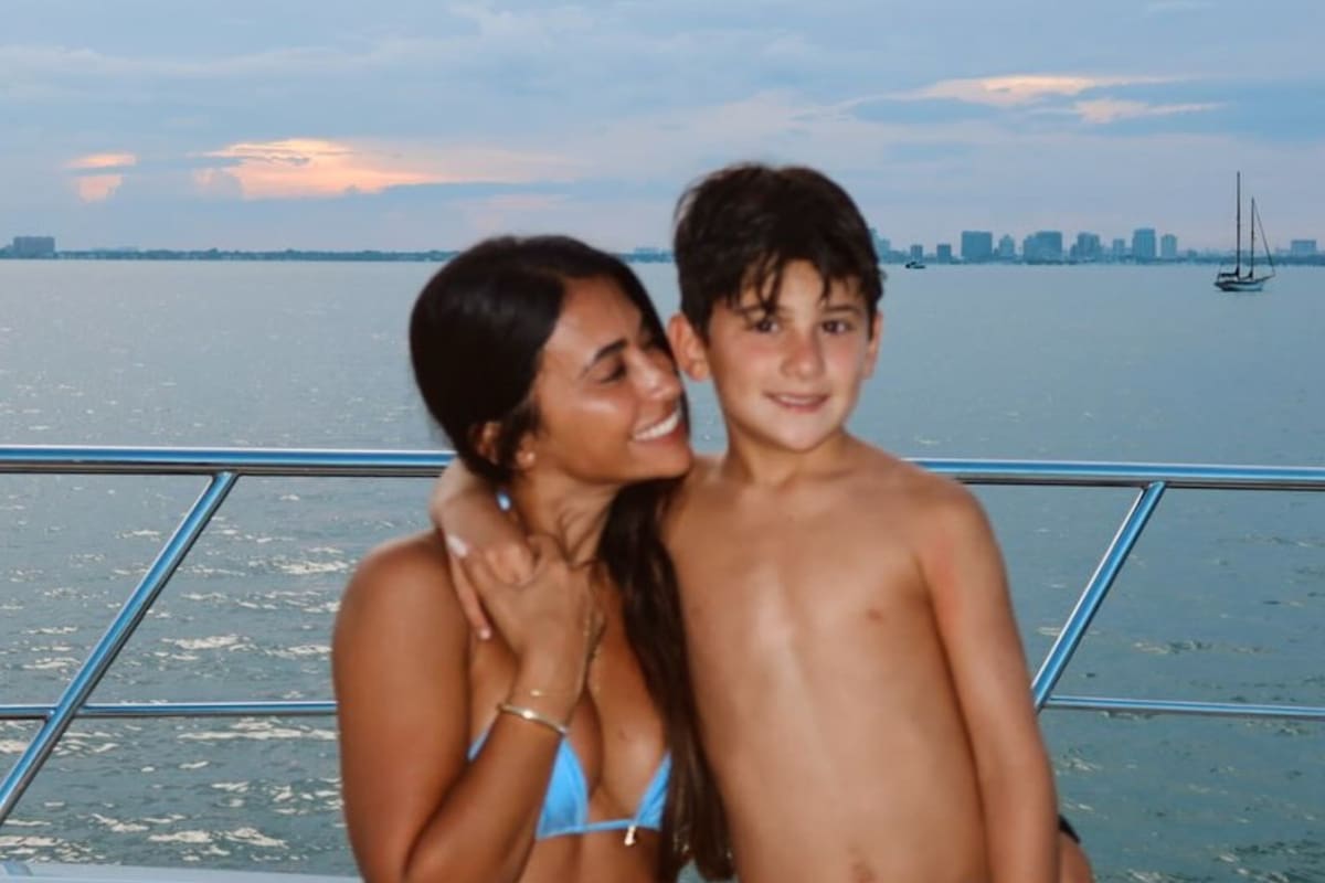 Anto Roccuzzo sorprendió con unas postales familiares en el yate (Foto: Instagram/@antonelaroccuzzo)
