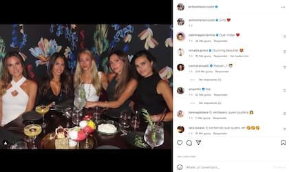 Anto Roccuzzo también compartió en sus redes una postal de la salida de chicas