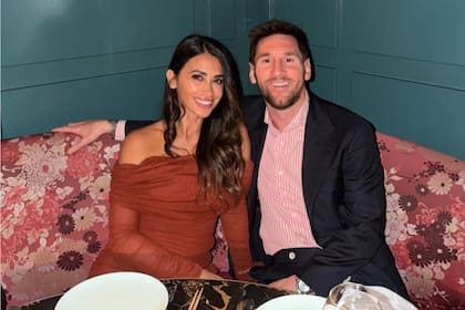 Anto Roccuzzo y Lionel Messi, durante San Valentín en Miami