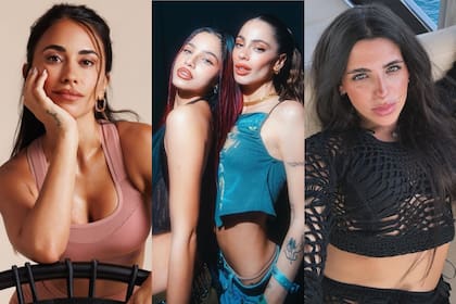 Anto Roccuzzo y Valentina Cervantes se pronunciaron ante el cruce entre Emilia Mernes y Tini Stoessel (Foto: @antonelaroccuzzo Instagram/@emiliamernes @valucervantes)