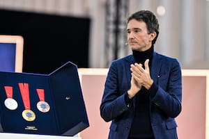 Antoine Arnault, vicepresidente de Christian Dior y ejecutivo de LVMH, en la presentación de las medallas de los Juegos Olímpicos y Paralímpicos de París 2024, el 8 de febrero de 2024