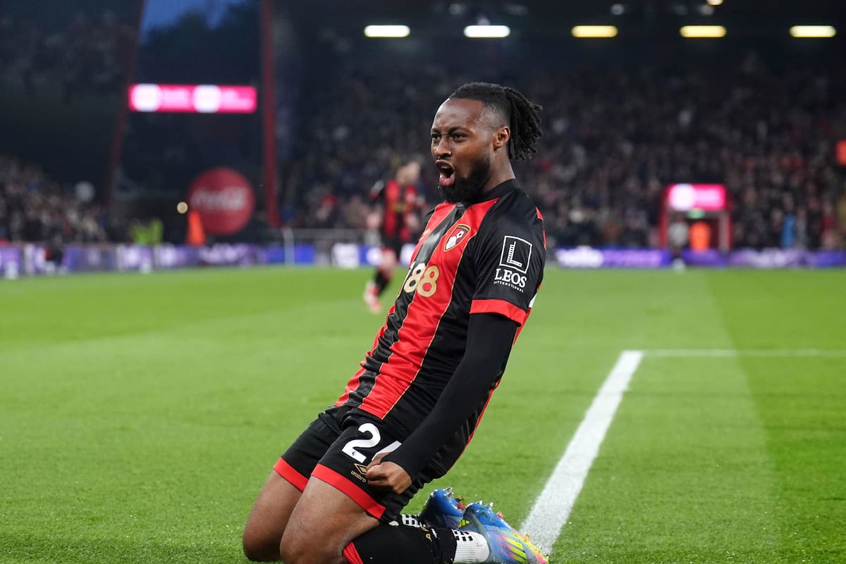 Antoine Semenyo hizo un gol decisivo a los 95 minutos de un 3-2 de Bournemouth contra Tottenham Hotspur poco antes de marcharse a Manchester City, que lo compró para darle frescura a su ataque.