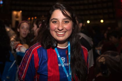Antonela Piazza, una de las peregrinas que estuvo en el en el encuentro con argentinos del papa Francisco