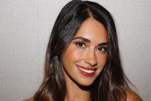 Antonela Roccuzzo asistió al partido de la NBA con Leo Messi y sus hijos y sorprendió con su look