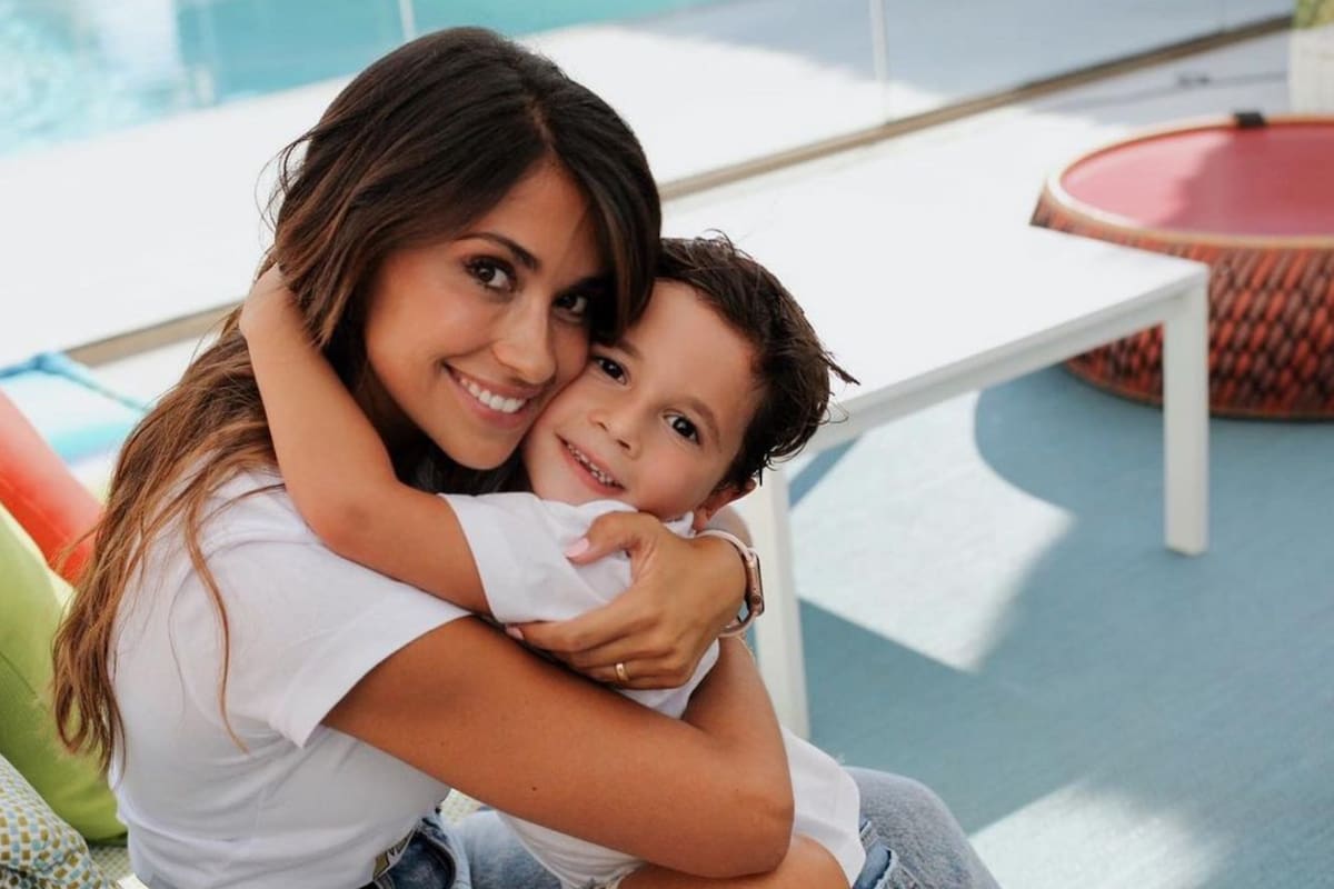 Antonela Roccuzzo compartió el tierno gesto que tuvo su hijo Mateo Messi y derritió de amor las redes sociales