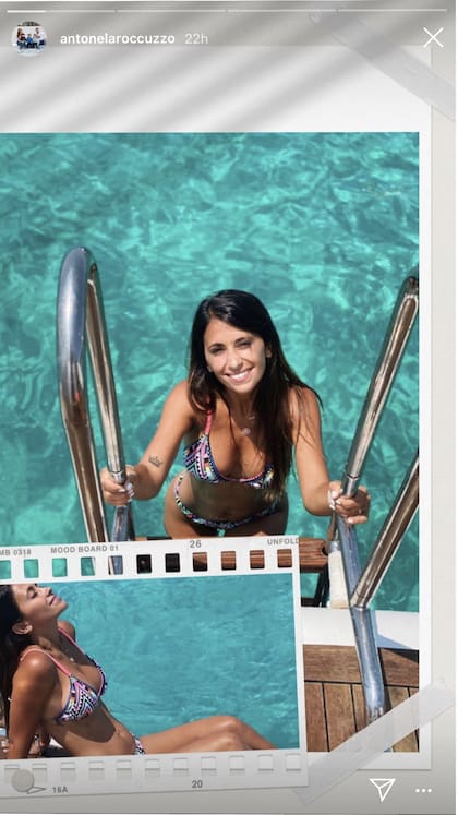 Antonela Roccuzzo disfrutando del verano. Crédito: Instagram
