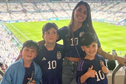Antonela Roccuzzo fue junto a sus hijos Thiago, Mateo y Ciro a ver a Lionel Messi, pero la seguridad se lo impidió... hasta que descubrieron quién era