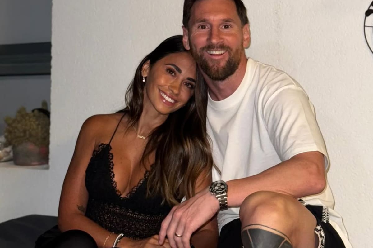 Antonela Roccuzzo fue sorprendida en el Día de los enamorados (Foto: Instagram/@leomessi)