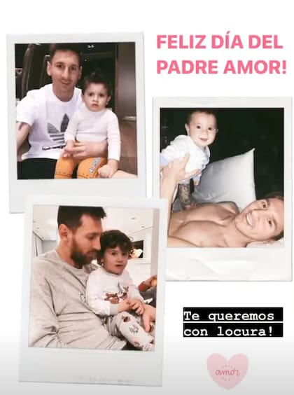 Antonela Roccuzzo le dedicó un tierno mensaje al papá de sus hijos, Lionel Messi.
