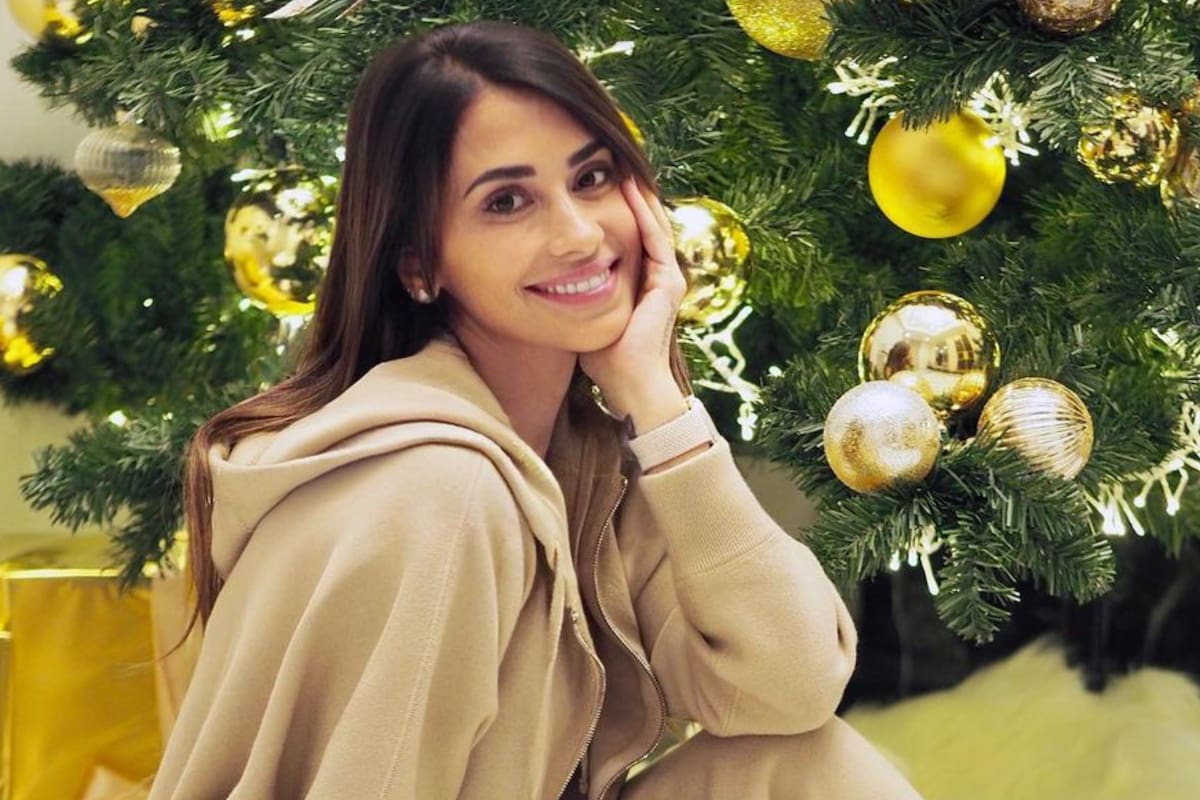 Antonela Roccuzzo mostró detalles de la decoración navideña de los Messi (Foto: Instagram @antonelaroccuzzo)