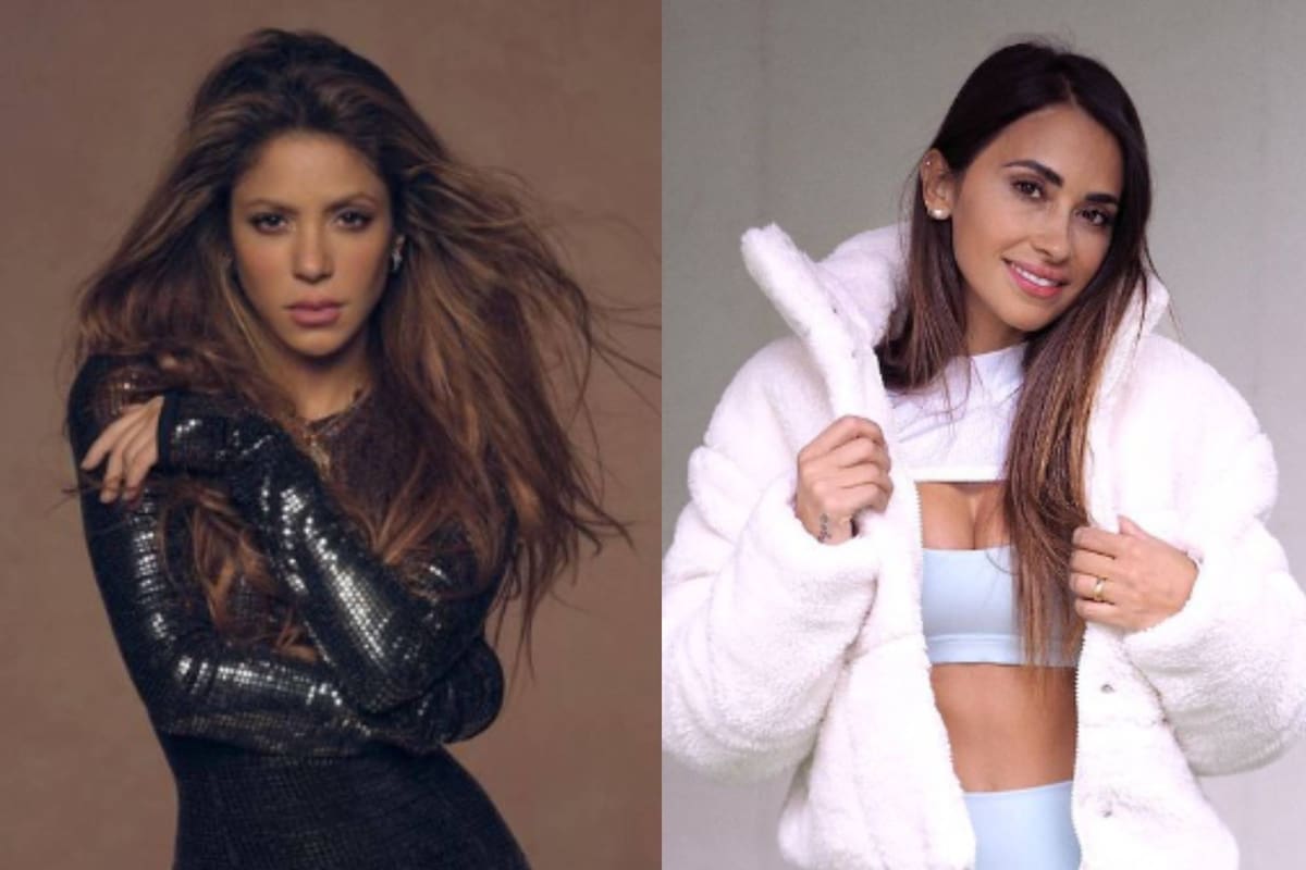 Antonela Roccuzzo se mostró en apoyo a Shakira tras el lanzamiento de su nueva canción (Foto Instagram @shakira / @antonelaroccuzzo)