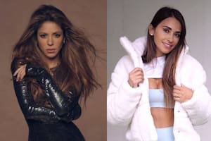 Antonela Roccuzzo se mostró en apoyo a Shakira tras el lanzamiento de su nueva canción (Foto Instagram @shakira / @antonelaroccuzzo)