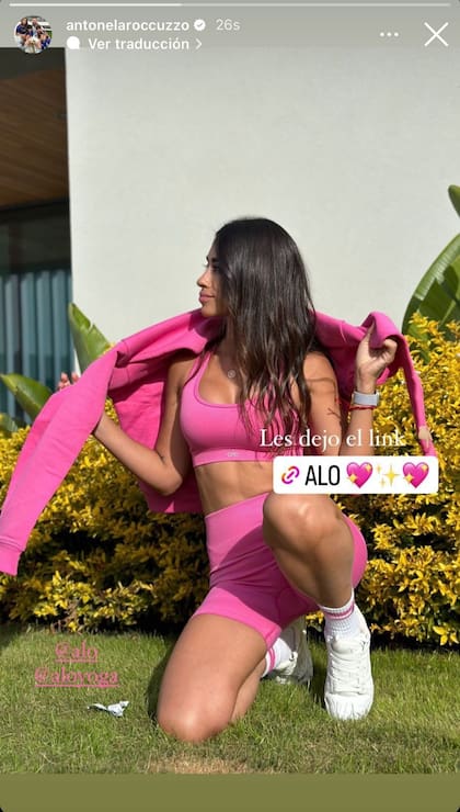 Antonela Roccuzzo sorprendió a sus seguidores al lucir una cinta roja contra "la envidia"