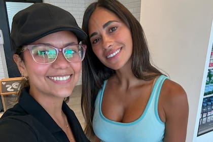 Antonela Roccuzzo también suele ir al local a comprar medialunas y facturas junto con sus hijos