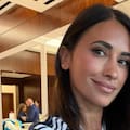 Antonela Roccuzzo mostró cómo se prepara para alentar a Messi en la final del Mundial