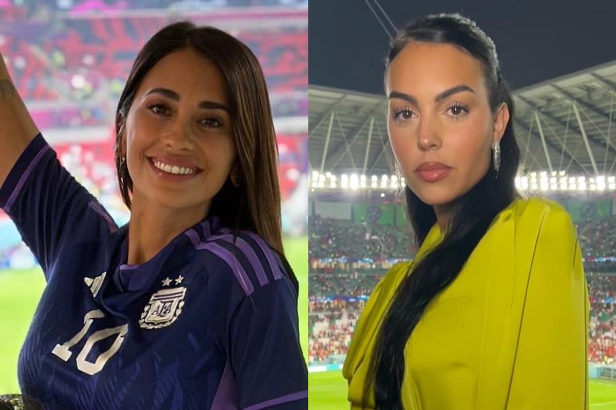 Antonela Roccuzzo y Georgina Rodríguez asistieron a los distintos partidos para ver jugar a sus parejas, Lionel Messi y Cristiano Ronaldo