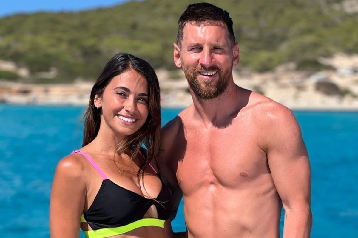 Antonela Roccuzzo y Lionel Messi en sus vacaciones en Europa: ahora, barajaron, dieron de nuevo y ya están con la mente en Miami. Foto/Instagram @antonelaroccuzzo